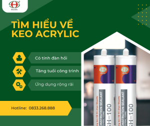 Keo acrylic thường xuất hiện dưới dạng nhựa rắn trong suốt