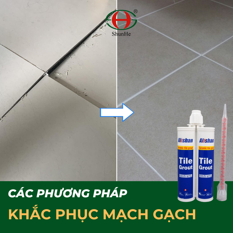 Cách khắc phục mạch gạch lâu năm hiệu quả