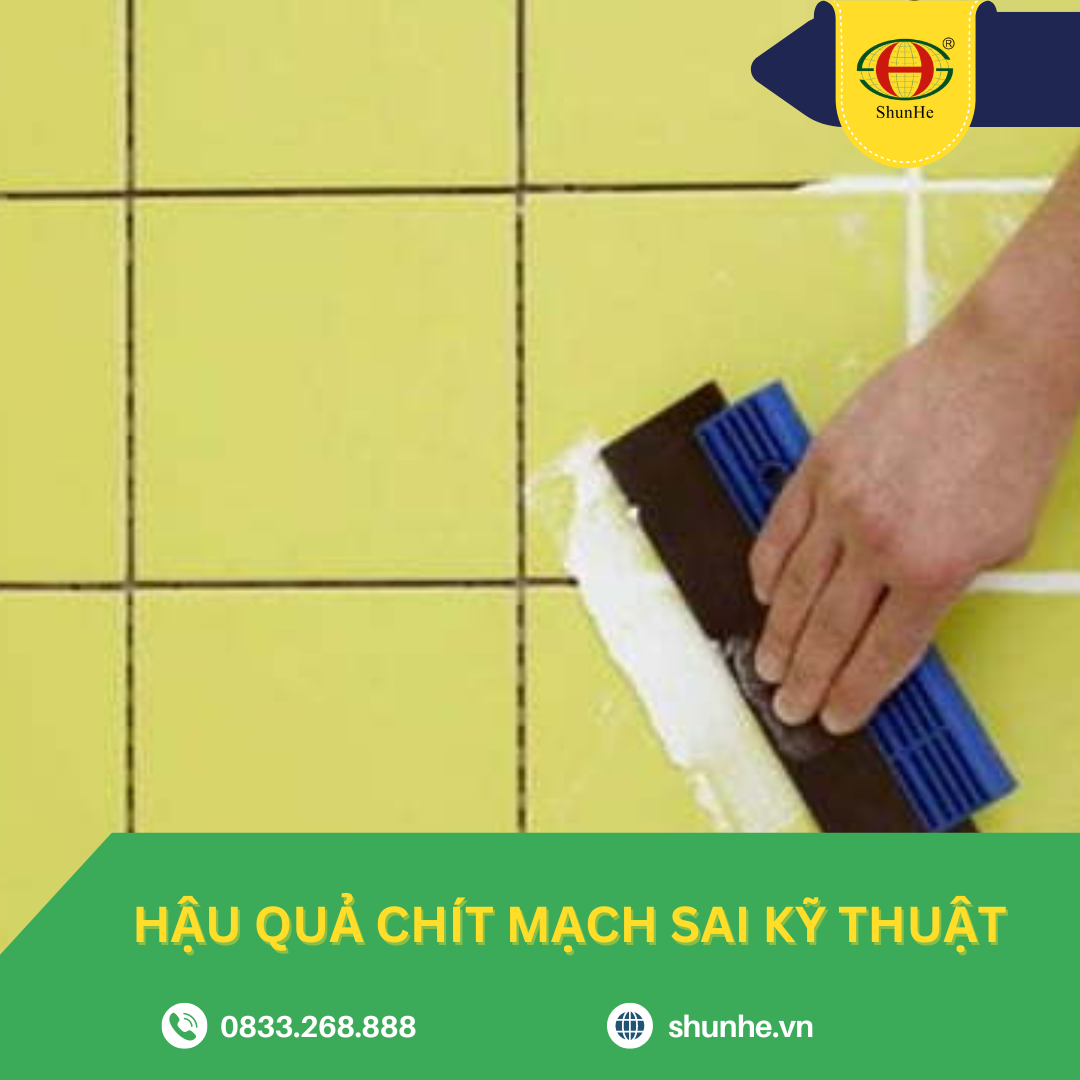 Chít mạch sai kỹ thuật, kém chất lượng dẫn đến nhiều hậu quả nghiêm trọng