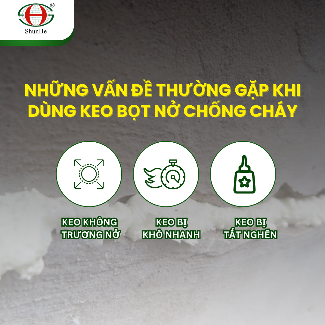 Tìm hiểu các vấn đề thường gặp phải khi dùng keo bọt nở chống cháy